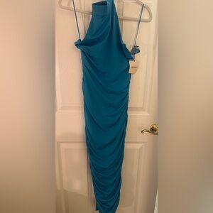 Blue Superdown Mallory High Neck Dress